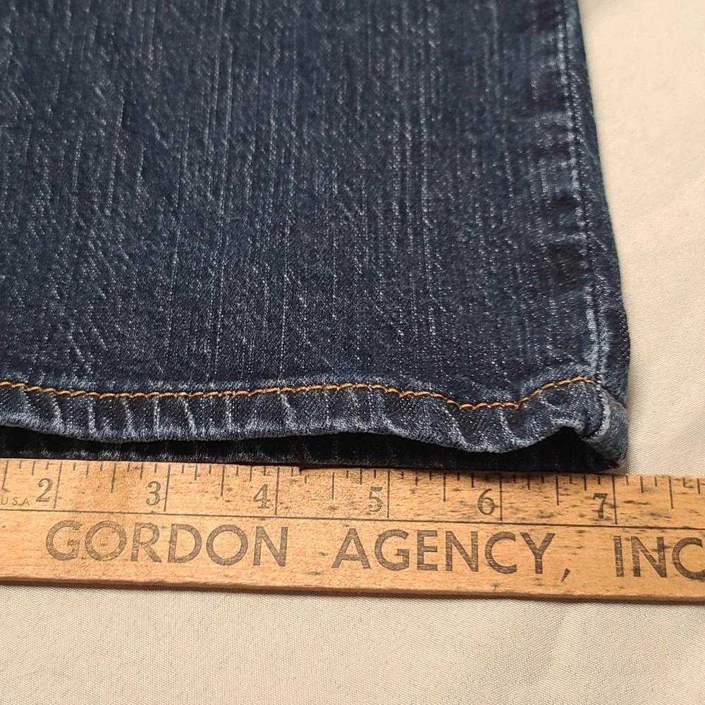 Levis‎ 502 Regular Taper Jeans Mens 36x34 Dark Wash Blue Stretch Denim Pants